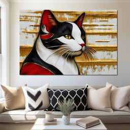 Majestic Feline Stare - NicheCanvas