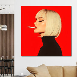 Enjoy a Unfiltered Cigarette - NicheCanvas