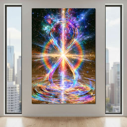 Infinite Echoes Of Celestial Light - NicheCanvas
