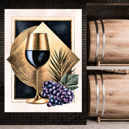 Gilded Vintage Toast At Sunset - NicheCanvas