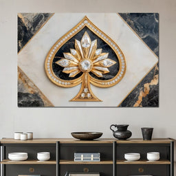 Golden Ace Diamond Blossom - NicheCanvas