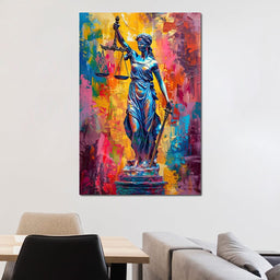 Justice Amongst Colors Reign - NicheCanvas