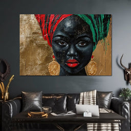 Nubian Grace in Gold Essence - Sakeem Gibbs - NicheCanvas