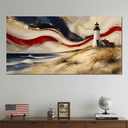 Coastal Beacon Of Freedom - NicheCanvas