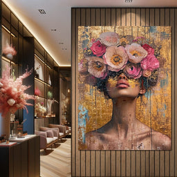 Golden Petals Hair - NicheCanvas