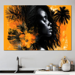 Golden Solitude Tropics Rising - NicheCanvas