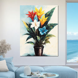 Tropical Bloom Flowers - NicheCanvas