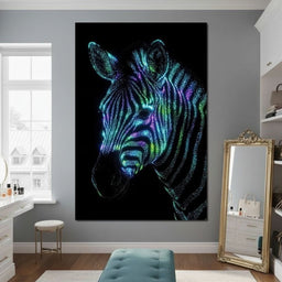 Cosmic Zebra - TooplesArt - NicheCanvas