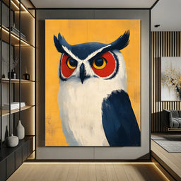 Nocturnal Owl Elegance Unfolds - NicheCanvas