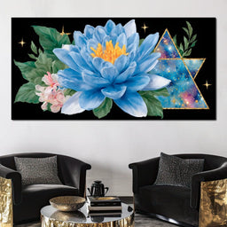 Celestial Lotus Galaxy Radiance - NicheCanvas