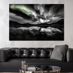 Eternal Wilderness Light Green Glow - NicheCanvas