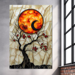 Solar Flare Through Leaves - NicheCanvas