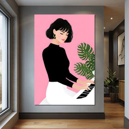 Melody on Rose Studio Keys - NicheCanvas