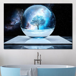 Celestial Reflection Sphere Tree - NicheCanvas