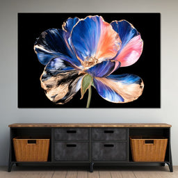 Gilded Petals Dancing Through Midnight - NicheCanvas