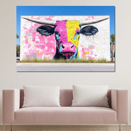 Street Art - Cute Horns - NicheCanvas