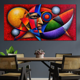 The Cubist Sun Watcher - TooplesArt - NicheCanvas