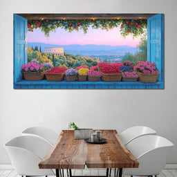 Tuscan Garden Splendor Vista - NicheCanvas