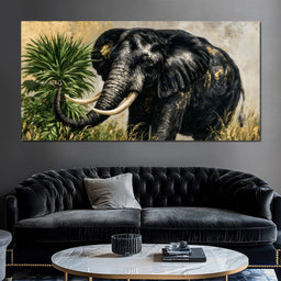 Silent Monarch of the Gilded Savanna - NicheCanvas
