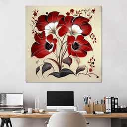 Batik Blooms - TooplesArt - NicheCanvas