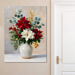 Holiday Poinsettia Bouquet Oil - NicheCanvas