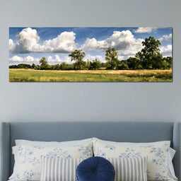 Wide Pastures Under Rolling Clouds - NicheCanvas