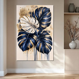 Gilded Foliage Under Midnight Skies - NicheCanvas