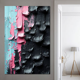 Sable Petals on Aquatic Breeze - NicheCanvas