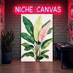Tropical Leaf Symphony - NicheCanvas