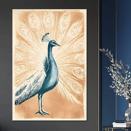 Gilded Plumes Of The Regal Display - NicheCanvas