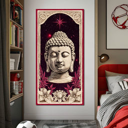 Cosmic Lotus Buddha Tranquil - NicheCanvas