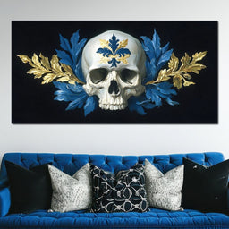 Fleur Skull Baroque Elegance - NicheCanvas
