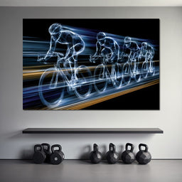 Velocity of the Wireframe Peloton - NicheCanvas