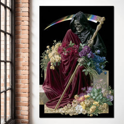 Death Rests With Fallen Petals - NicheCanvas