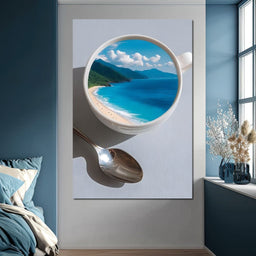 Paradise Brewed on Tabletop - NicheCanvas