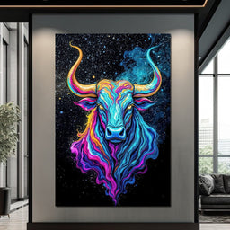 Bull of the Cosmos - TooplesArt  - NicheCanvas