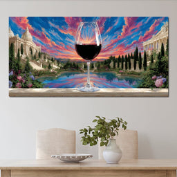 Majestic Vineyard Reflections - NicheCanvas