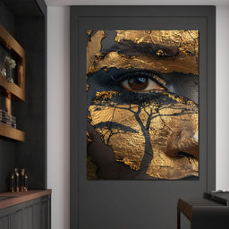Golden Gaze Jungle - Sakeem Gibbs - NicheCanvas