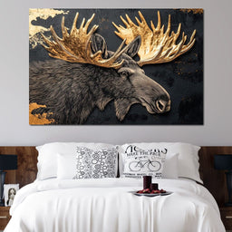 Golden Majesty Among Leaves - NicheCanvas