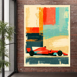 High Velocity Momentum On The Track - NicheCanvas