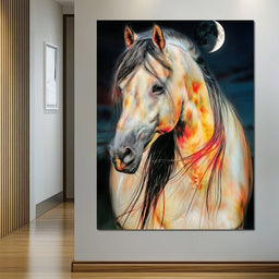 Nightfire Stallion - TooplesArt - NicheCanvas
