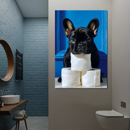 French Bulldog Roll Guardian - NicheCanvas