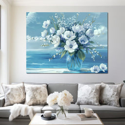 Azure Blossoms - TooplesArt - NicheCanvas