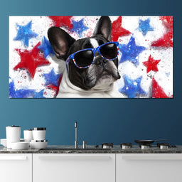 Stellar Patriotic Pawtrait - NicheCanvas