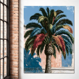 Painted Palms Under Southern Light - NicheCanvas