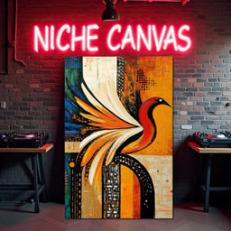 Vivid Phoenix Harmony Flight - NicheCanvas