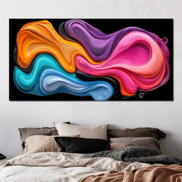 Cheerful Oil Rivers of Infinity - TooplesArt - NicheCanvas