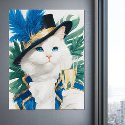 Regal Feline Elegance Unfurled - NicheCanvas