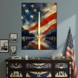 Reflections of a Founding Monument - NicheCanvas