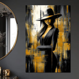 Golden Allure of Mystery - NicheCanvas